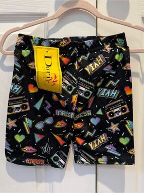 New w Tags Dori Creations Boom Box Bike Shorts Sz 7